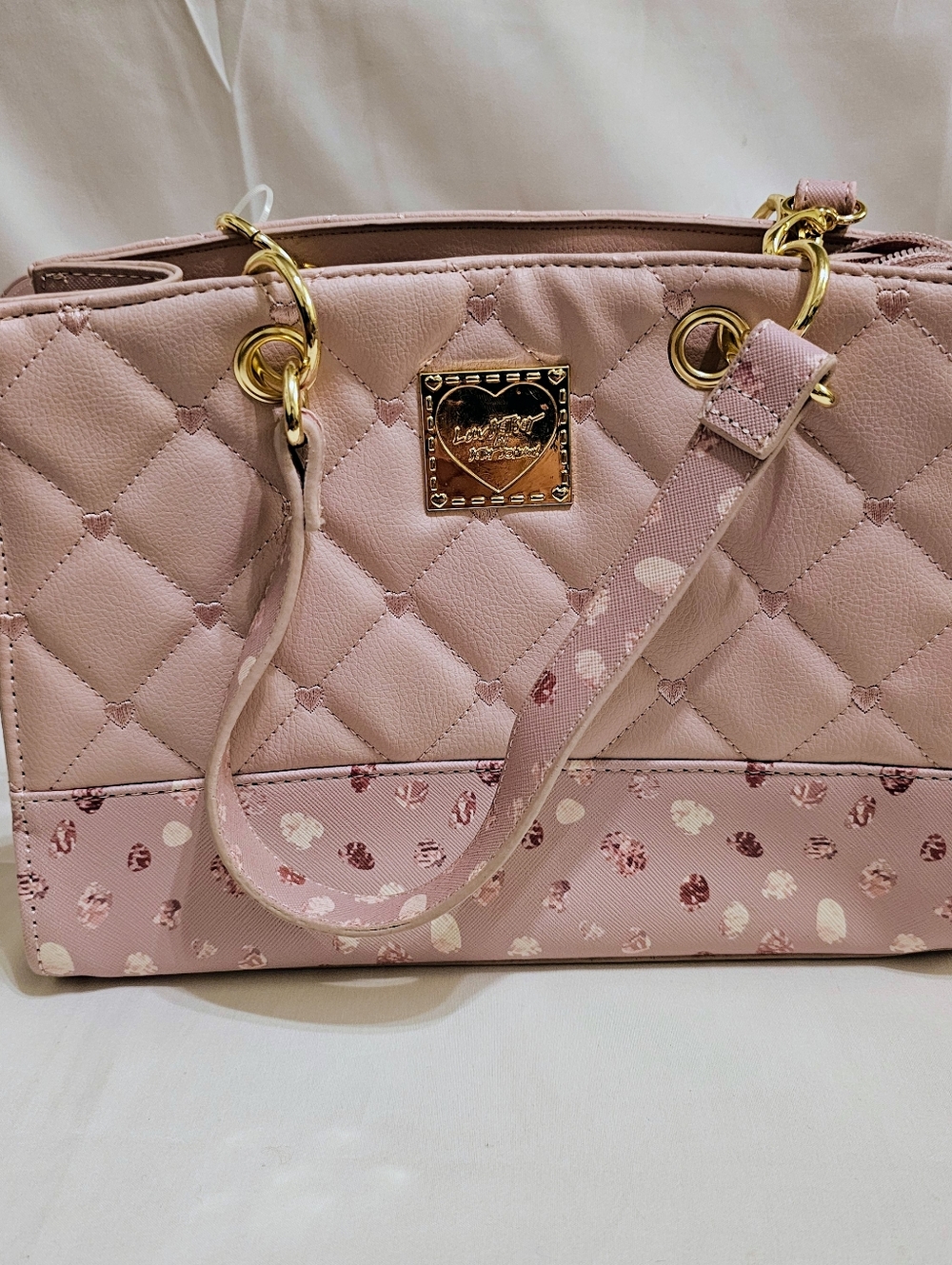 Betsey Johnson Luv Betsey Pink Crossbody Purse